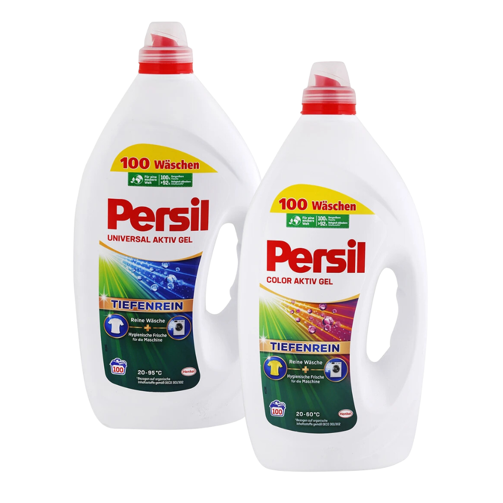 ACTION PACK Persil Aktiv Color gel + univerzální gel na praní 2 x 100 praní