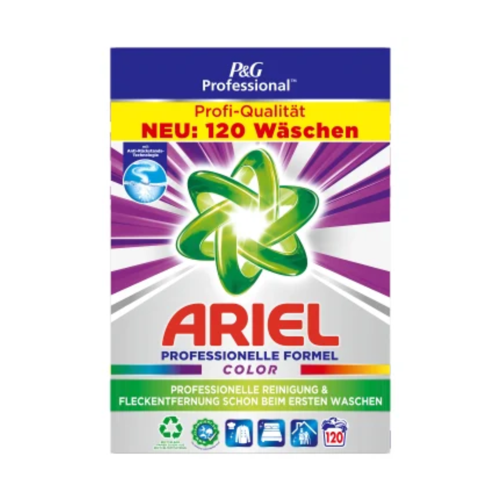 Ariel Professional Color prášek na barevné prádlo 7,8 kg / 120 praní