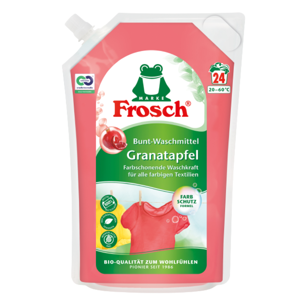 Frosch Eko gel na na barevné prádlo Granátové jablko 1,8 l / 24 praní