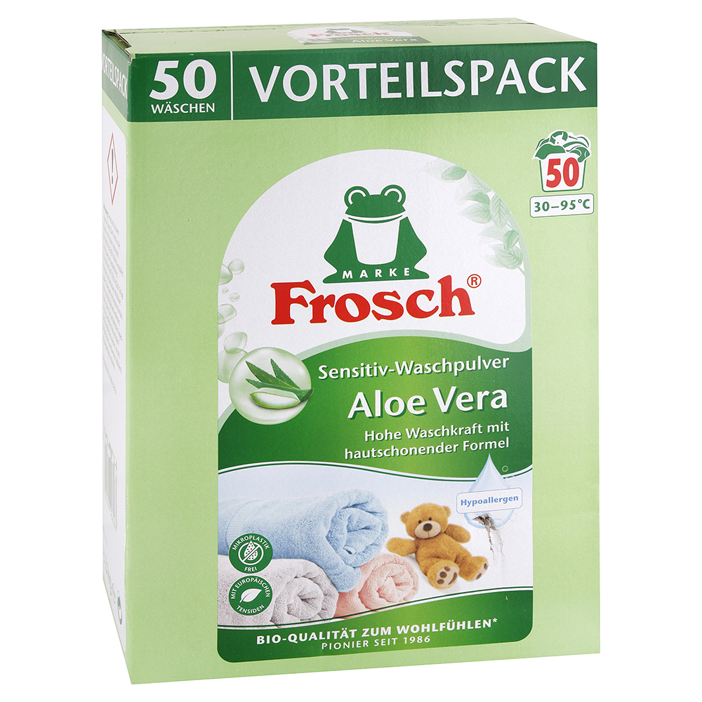 Frosch Sensitive univerzální prací prášek Aloe Vera 3,3 kg / 50 praní
