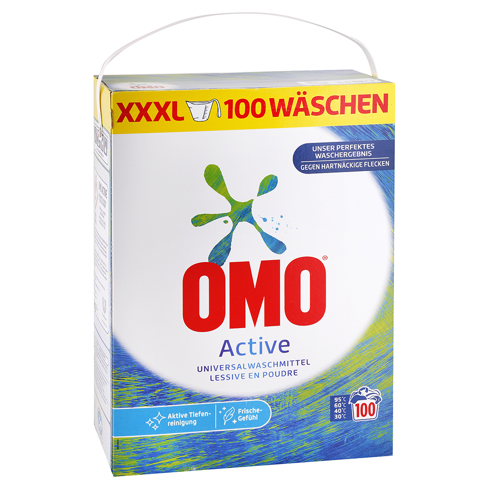 Levně OMO Active univerzální prášek na praní 6,5 kg / 100 praní