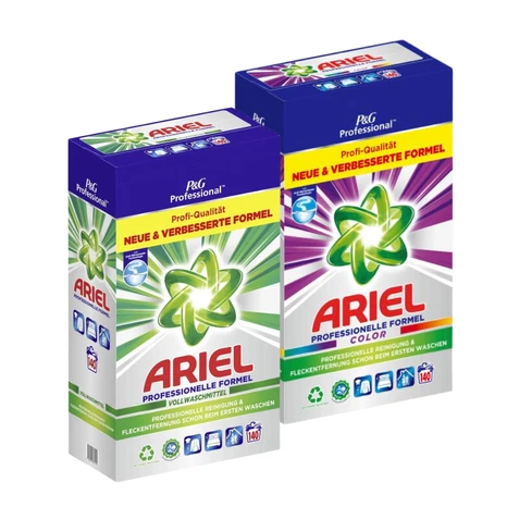 Action Pack Ariel Professional Colour + univerzální prášek na 2x140 praní