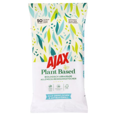 Ajax  antibakteriální čistící ubrousky 50 ks