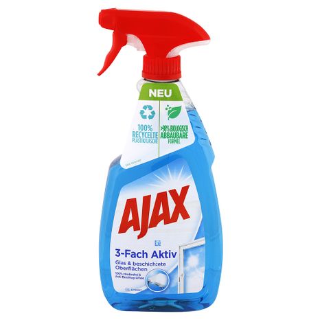 Ajax 3x aktivní čistič skla 500 ml