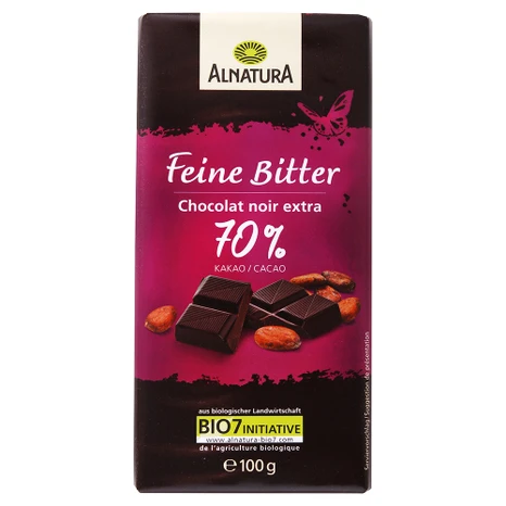 Alnatura hořká čokoláda 70 % 100 g