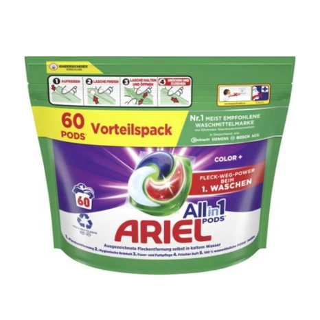 Ariel Pods All in 1 Color kapsle pro barevné praní 60 ks