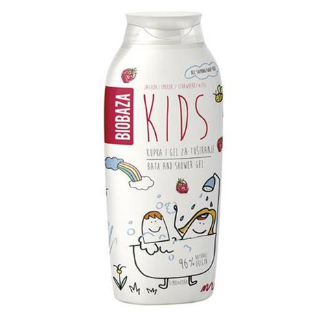 Biobaza KIDS dětský sprchový gel jahody a fíky 250 ml