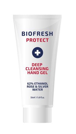 BIOFRESH Dezinfekční gel na ruce s růžovou vodou 50 ml