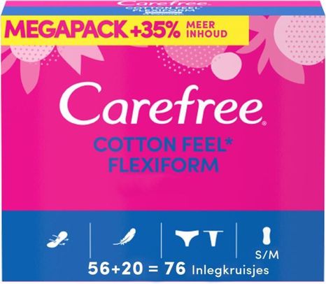 Carefree intimky Cotton Flexiform 76 ks