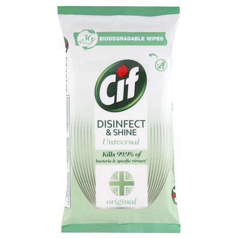 Cif Disinfect & Shine univerzální dezinfekční utěrky 36 ks