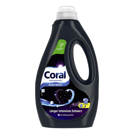 Coral Black Velvet gel na praní černého oblečení 1,15 l / 23 praní
