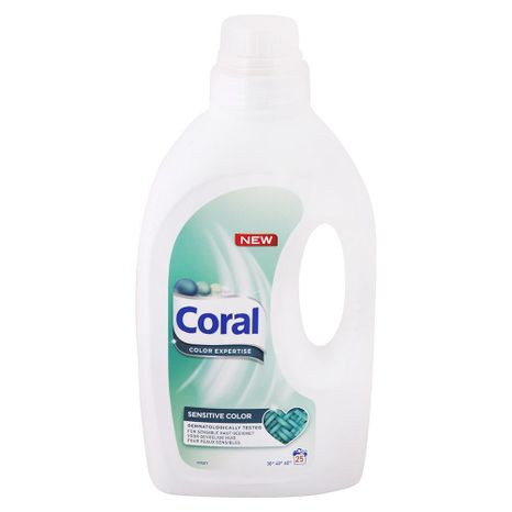 CORAL Sensitive Color gel na praní 1,375 l / 25 praní