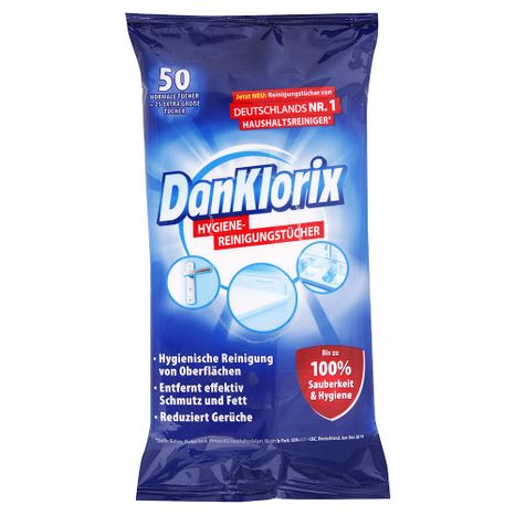 Danklorix hygienické čistící utěrky 50 ks