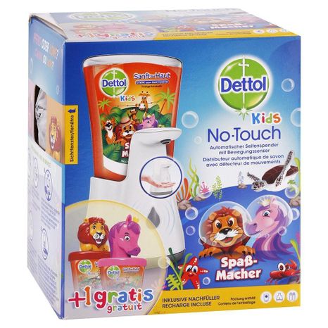 DETTOL tekuté mýdlo pro děti a bezdotykový dávkovač s hračkou 250 ml