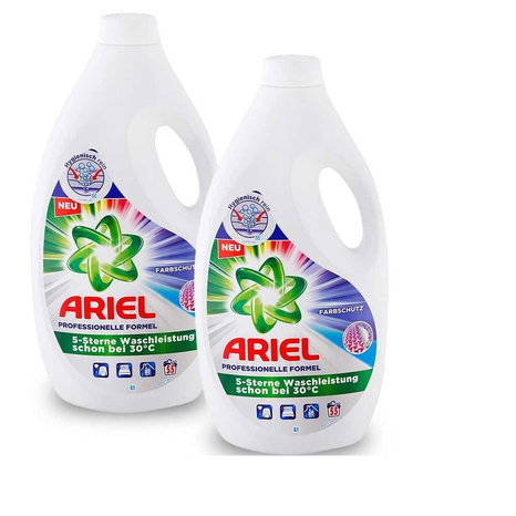 ACTION PACK Ariel Professional Colour gel na barevné praní 2 x 55 praní
