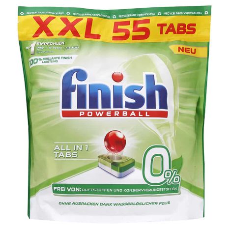 FINISH All in 1 tablety do myčky nádobí 0% 55ks