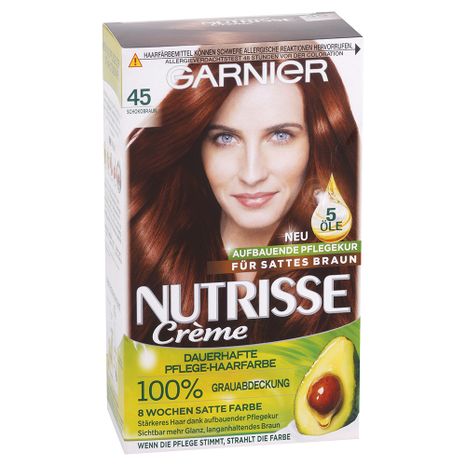 Garnier Nutrisse krémová permanentní barva na vlasy 45 Čokoládově hnědá