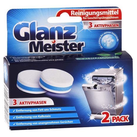 Glanz Meister čistící tablety do myčky nádobí 2 ks