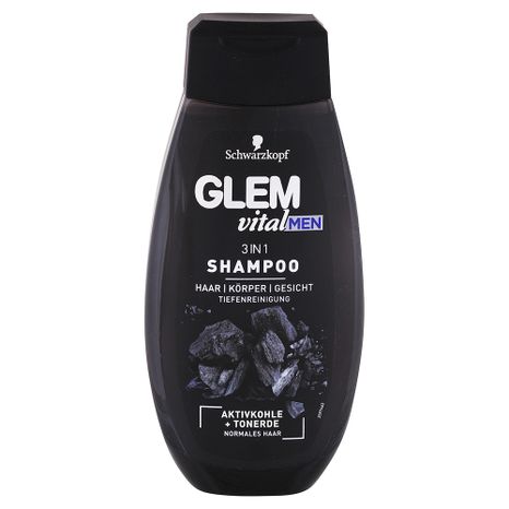Glem Vital  Men pánsky šampón na normální vlasy 3v1 350 ml