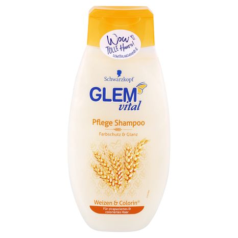 Glem Vital ošetřující šampon pro poškozené a barvené vlasy z pšenice 350 ml