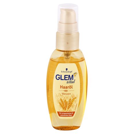Glem Vital  pšeničný vlasový olej pro pružně a pevné vlasy 50 ml