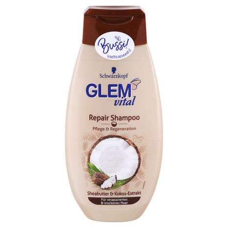 Glem Vital Repair šampon na suché vlasy s bambuckým máslem a kokosem 350 ml