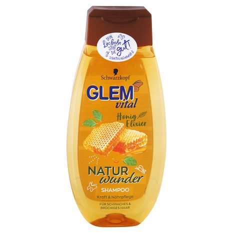 Glem Vital šampon přírodní zázračný med na slabé a lámavé vlasy 350 ml