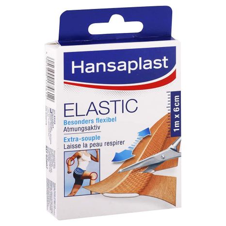 Hansaplast Elastic elastické náplasti pro pohyblivé části těla 1m x 6cm