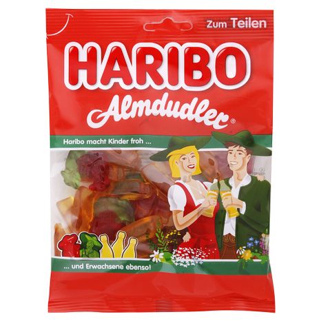 Haribo želatinové ovocné bonbóny Almdudler 175 g