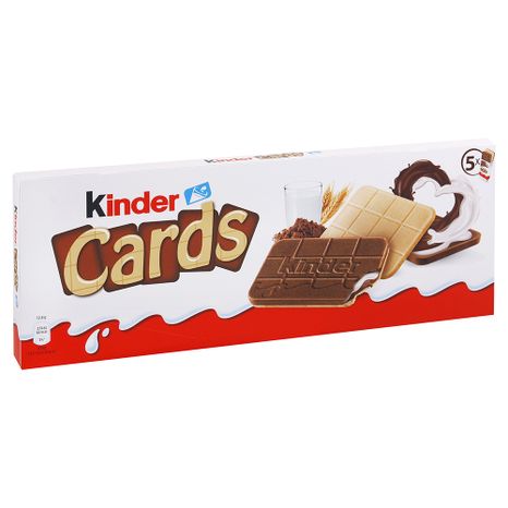 Kinder Cards oplatka s mléčnou & kakaovou náplní 128 g