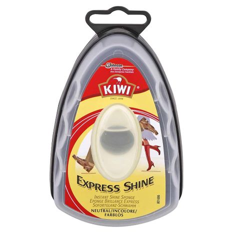 KIWI Express Shine krém na obuv s houbičkou Bezbarvý 6 ml