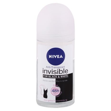 Nivea kuličkový antiperspirant Invisible for Black & White Clear 50 ml