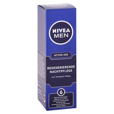 NIVEA Men Regenerační noční krém 6v1 pro muže Active Age 50ml