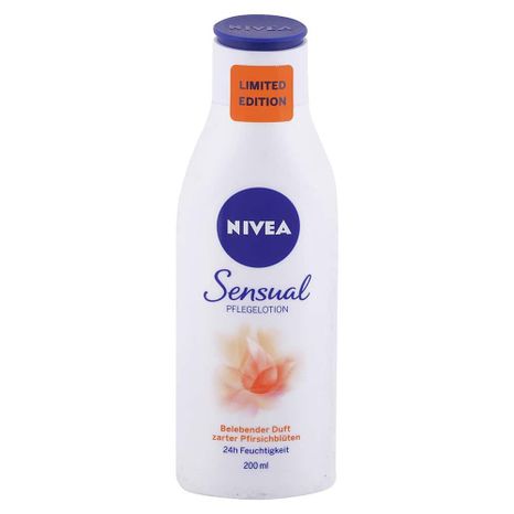 NIVEA Tělové mléko Sensual s vůní broskvového květu 200ml