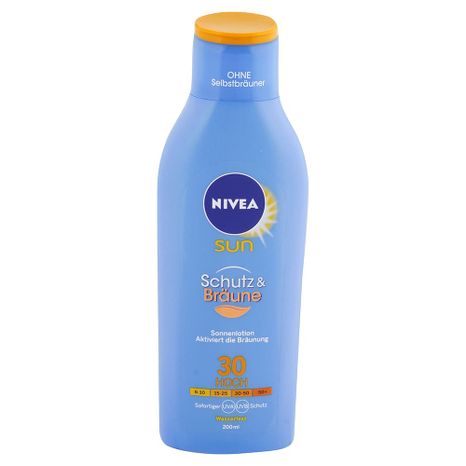 Nivea Sun opalovací mléko na podporu zhlednutí SPF 30, 200 ml