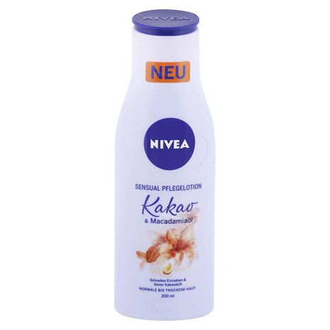 NIVEA tělové mléko s olejem Kakao a makadamiový olej 200 ml