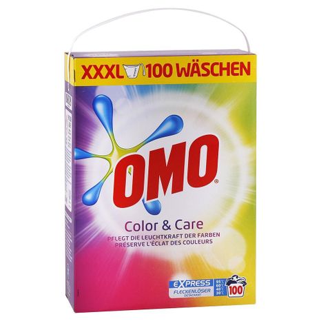 OMO Color & Care prášek na barevné prádlo 6,5 kg / 100 praní