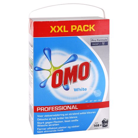 Omo Professional prášek na bílé prádlo 8,4 kg / 120 praní