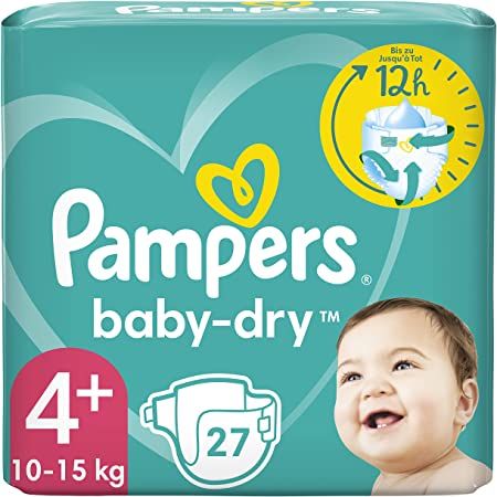 Pampers Baby Dry dětské plenky (4+) 10-15 kg  / 27 ks