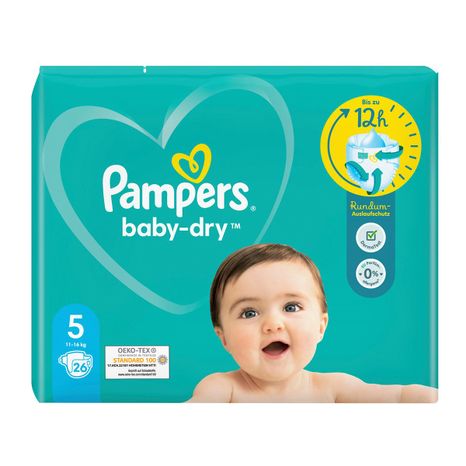 Pampers Baby Dry dětské plenky (5) 11-16 kg / 26 ks