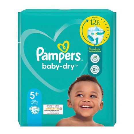 Pampers Baby Dry dětské plenky (5+) 12-17 kg / 24 ks