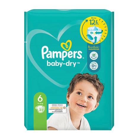 Pampers Baby Dry dětské plenky (6) 13-18 kg / 22 ks
