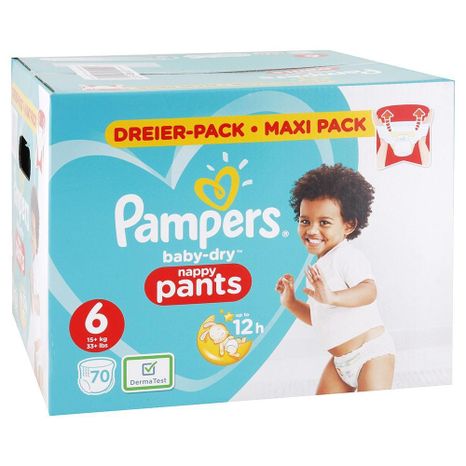 Pampers Baby Dry kalhotkové plenky (6) 15+ kg  / 70 ks