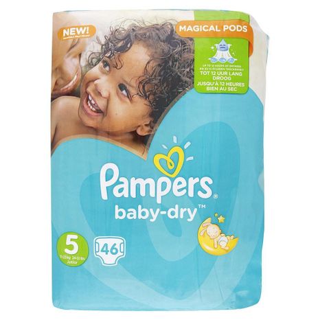 PAMPERS Baby Dry dětské pleny (5) Junior 11-23 kg  / 46 ks
