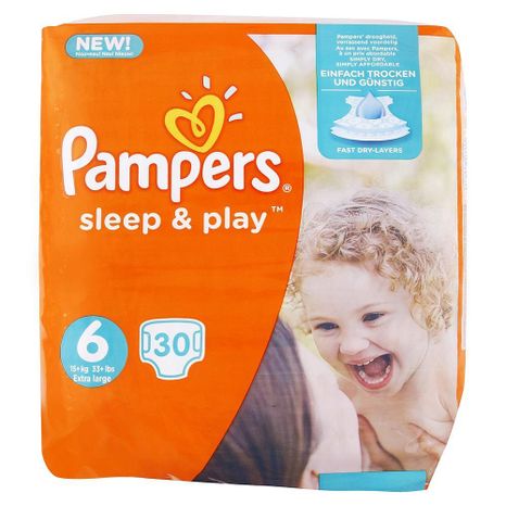 PAMPERS Sleep & Play dětské pleny (6) Extra large 15+ kg  / 30 ks