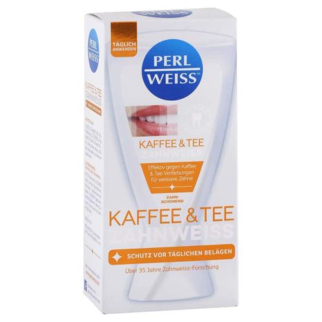 Perl Weiss Kaffee&Tee bělící zubní pasta proti tmavým skvrnám 50 ml