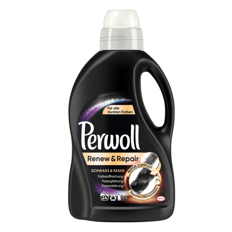 Perwoll Renew a Repair Schwarz & Faser gel pro praní černého oblečení 1,44 l / 24 praní