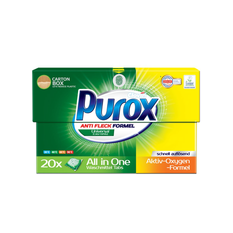 Purox Universal práškové kapsle na praní 20 ks