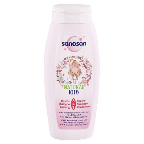 SANOSAN Sprchový gel šampon kondicionér pro malé princezny 250ml