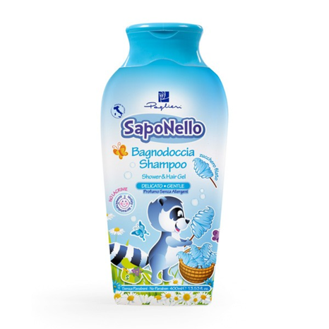 Saponello gel a šampón 2v1 Cukrová vata 400 ml